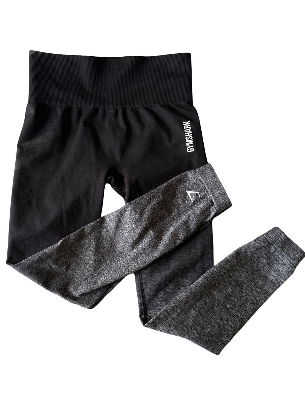 Gymshark Black Grey Adapt Ombre Seamless Leggings Size Small